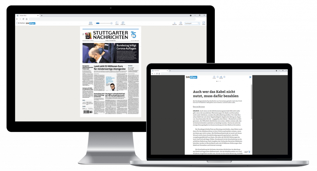 Tutorial - StN Zeitung Website - Stuttgarter Nachrichten